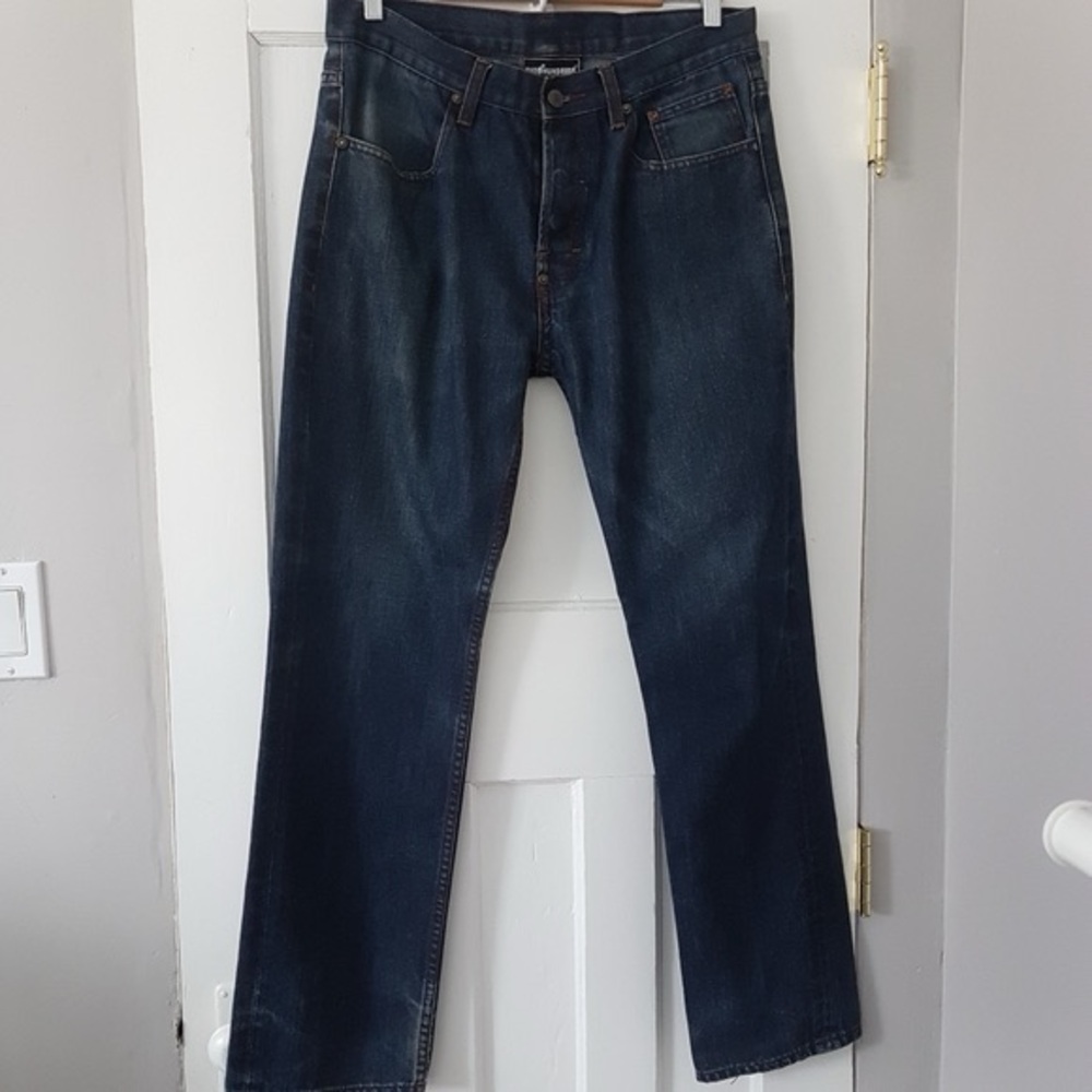 The Hundreds Mens Slim Fit Button Fly Medium Wash Denim Jeans Pants Sz 34